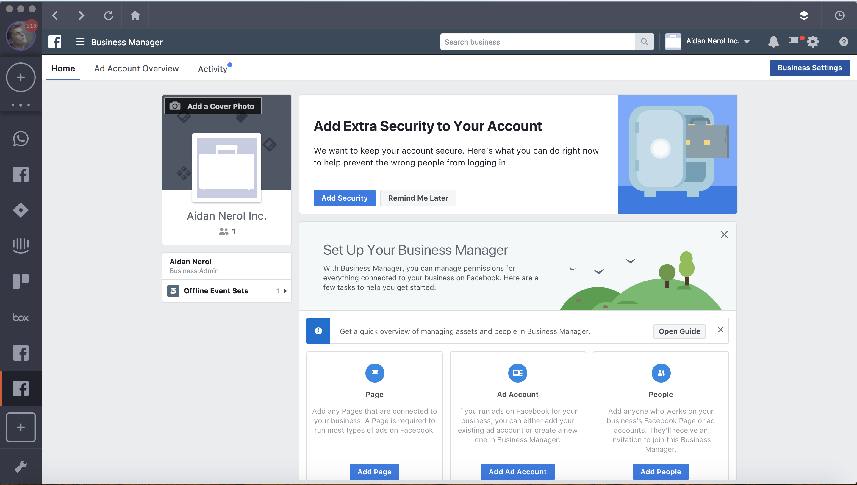 Multiple facebook accounts on ipad